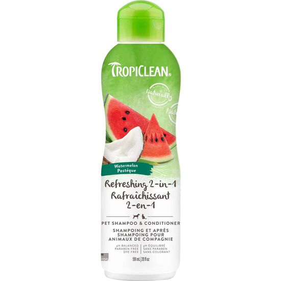 Shampooing et apr&egrave;s-shampooing rafra&icirc;chissant 2 en 1 &agrave; la past&egrave;que pour animaux, 591 ml Image NaN