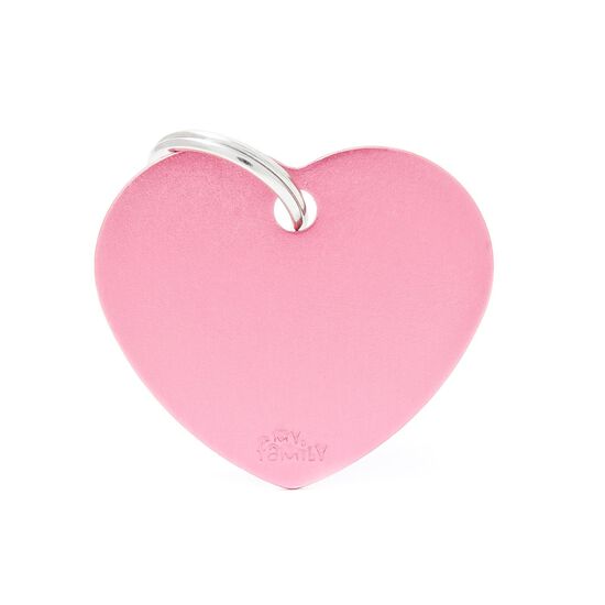 Heart Shaped Pink I.D. Tag, large Image NaN