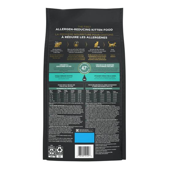 Nourriture sèche spécialisée LiveClear au poulet et riz pour chatons,  2,49 kg Image NaN