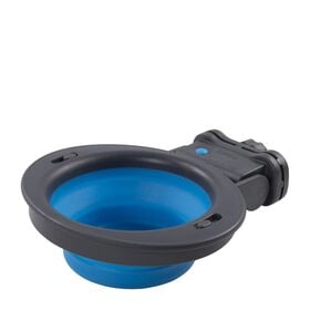 Collapsible kennel bowl, blue