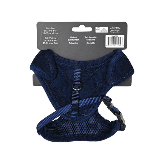 Mini harnais filet pour chiens, Bleu marine Image NaN