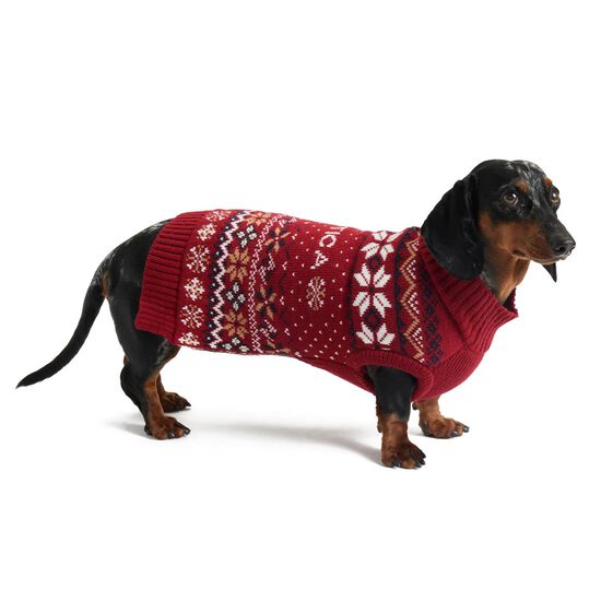 Tricot jacquard &agrave; col montant pour chiens Image NaN