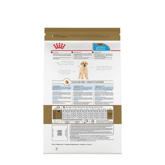 Nourriture sèche formule nutrition santé pour chiot de race Labrador Retriever Image NaN