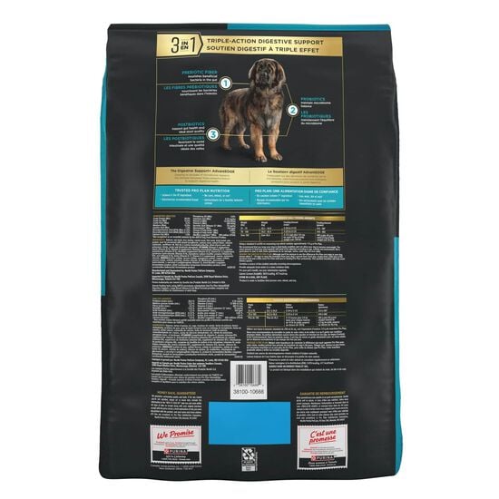 Nourriture s&egrave;che AdvantEDGE Soutien+ digestif grandes race au saumon et farine d'avoine pour chiens, 10 kg Image NaN