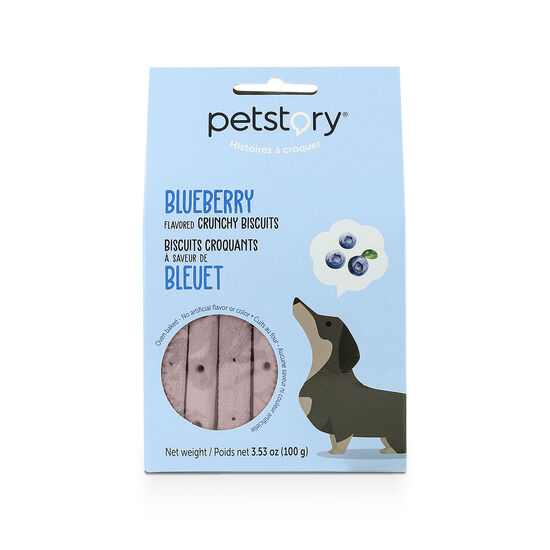 Blueberry flavoured crunchy biscuits for dogs Image NaN