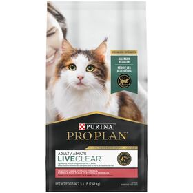 Nourriture s&egrave;che LiveClear formule peaux et estomac sensibles pour chats, 2,49 kg
