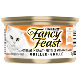 Nourriture humide au saumon grillé pour chat adulte