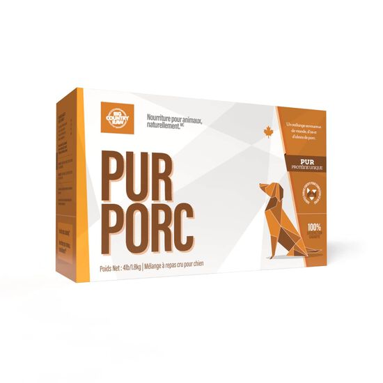 Nourriture crue repas pur porc, 1,8 kg Image NaN