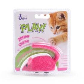 Pink electronic mouse
