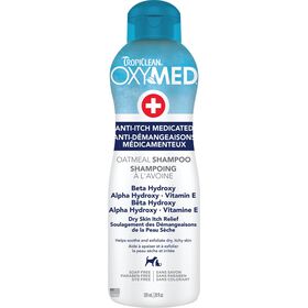 Shampooing m&eacute;dicamenteux anti-d&eacute;mangeaisons OxyMed pour animaux, 591 ml