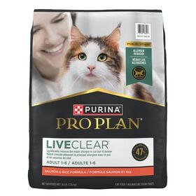 Nourriture s&egrave;che formule sp&eacute;cialis&eacute;e &laquo; LiveClear &raquo; au saumon et riz pour chats, 7,26 kg