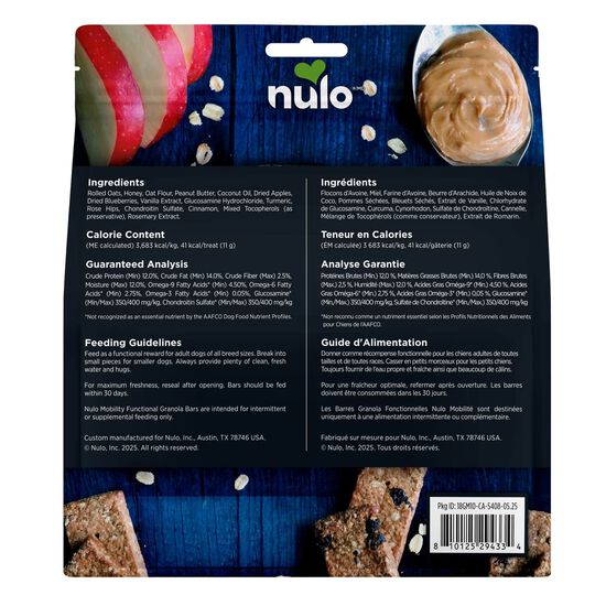 Barres granola fonctionelles pour la sant&eacute; des hanches et des articulations pour chiens, 284 g Image NaN