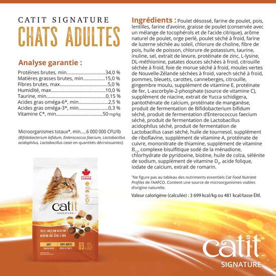 Signature Chicken Freeze-Dried Raw Nutrition for Adult Cats, 4.5 kg Image NaN