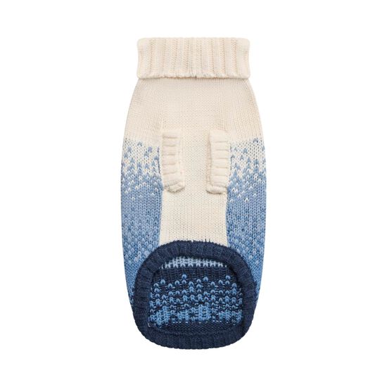 Pull col roul&eacute; sculpt&eacute; pour chiens, Bleu marin Image NaN