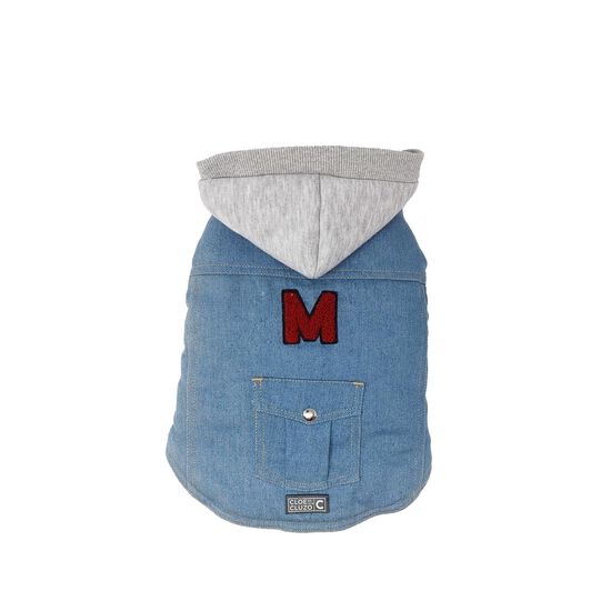 Denim Jacket with a Grey Cotton Hoodie Image NaN