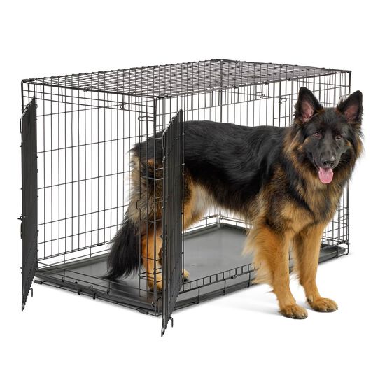 Two Door Folding Crate for Dogs Image 1.0