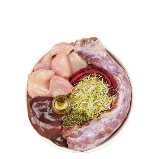 Nourriture crue pour chiens, simplement dinde Image NaN