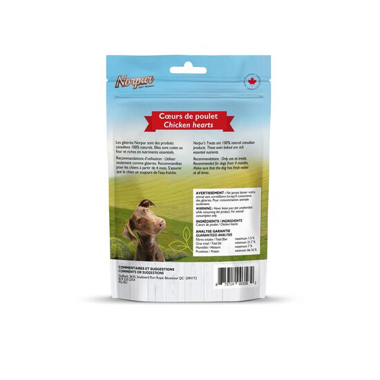 Gâteries de coeur de poulet pour chiens Image NaN