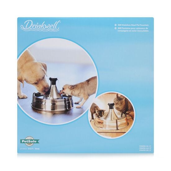 Stainless steel drinking fountain for pets Image NaN