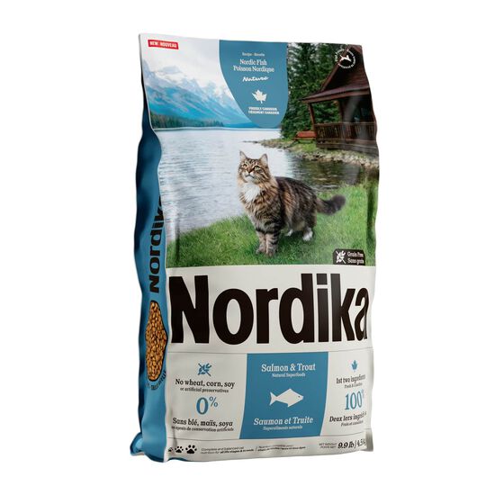 Nordic Fish Salmon and Trout Dry Food for Cats, 4.5 kg Image NaN