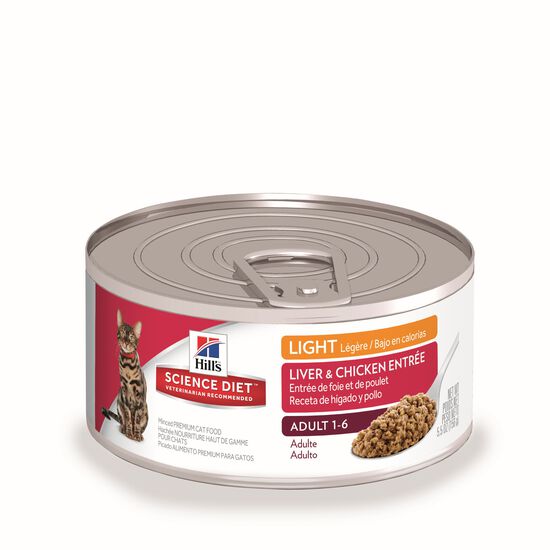 Adult Light Liver & Chicken Canned Entrée for Cats, 156 g Image NaN