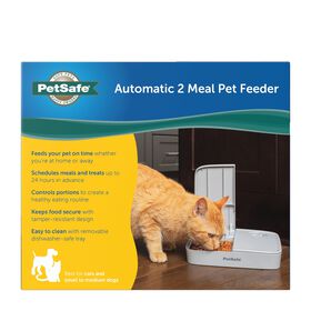 Automatic 2 meal pet feeder