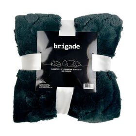 Couverture en polaire texturée, Vert forêt