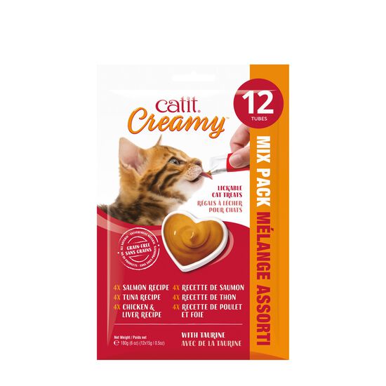 Creamy lickable cat treats, assorted multipack Image NaN