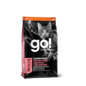 Recette &laquo; Carnivore &raquo; sans grains au saumon et morue pour chats, 3,63 kg