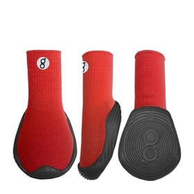 All-season dog boots, red