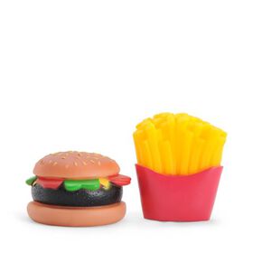 Hamburger and fries-shaped toy