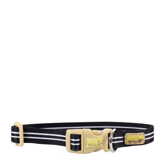Collar for Tiny Dogs, black stripes Image NaN