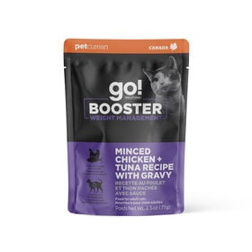 Booster Weight Management Minced Chicken and Tuna with Gravy for Cats, 71 g