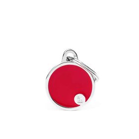 M&eacute;daille cercle rouge pour chats