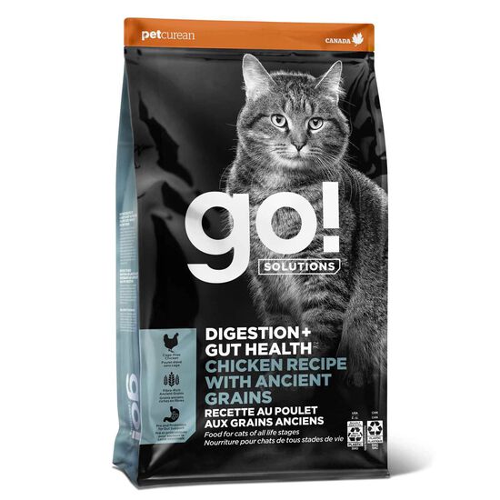 Nourriture sèche au poulet avec grains Digestion + Gut Health pour chats Image NaN