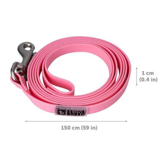 Ensemble de promenade en silicone pour petits chiens, Velour rose Image NaN