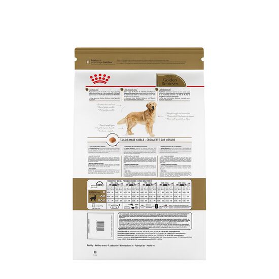 Nourriture sèche formule nutrition santé pour chiens adultes de race Golden Retriever Image NaN