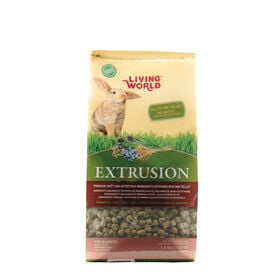 Extrusion diet for rabbits
