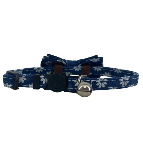 Blue Bow Tie Collar with Buckle for Cats Image NaN