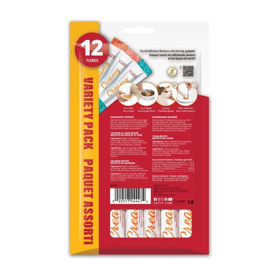Assortiment de g&acirc;teries cr&eacute;meuses Creamy pour chats Image NaN