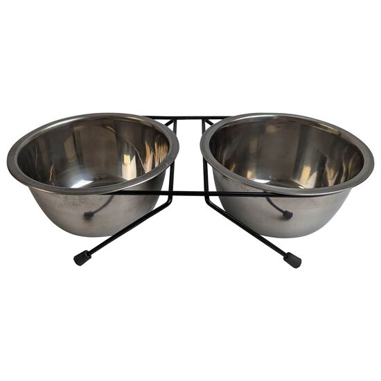 Double Stainless Steel Bowls Image NaN