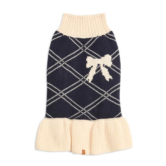 Robe en tricot motif jacquard avec boucle pour chiens Image NaN