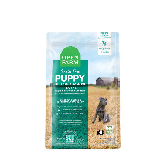 Nourriture sèche sans grains poulet et saumon pour chiots, 9,97 kg Image NaN