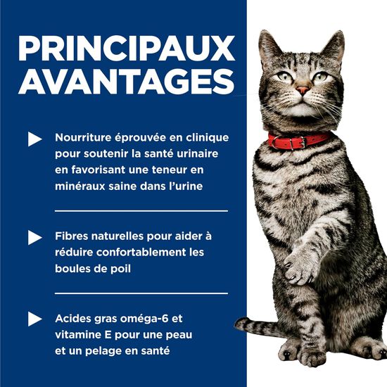 Nourriture humide soins urinaires et contrôle des boules de poil au ragoût de dinde et de légumes pour chats adultes, 82 g Image NaN