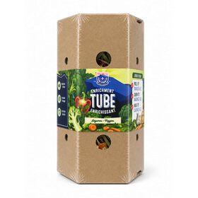 Tube d'enrichissement pour lapins et petits animaux, M&eacute;lange de L&eacute;gumes