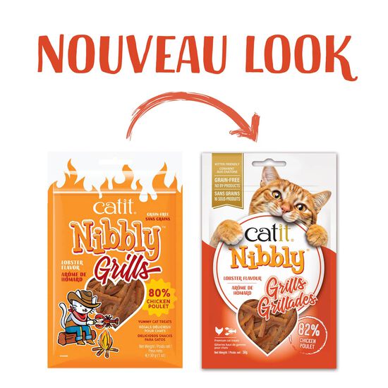 Nibbly Grills Cat Treats, Chicken & Lobster Image NaN