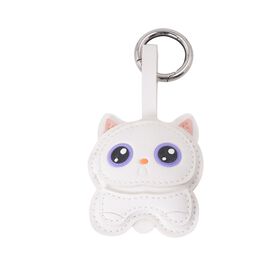 White Cat Keychain