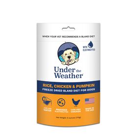 Rice, chicken & pumpkin freeze dried bland diet for dog