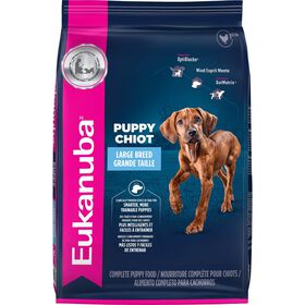 Nourriture s&egrave;che pour chiot de grande taille, 15 kg