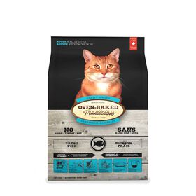 Fish dry food for adult cats
